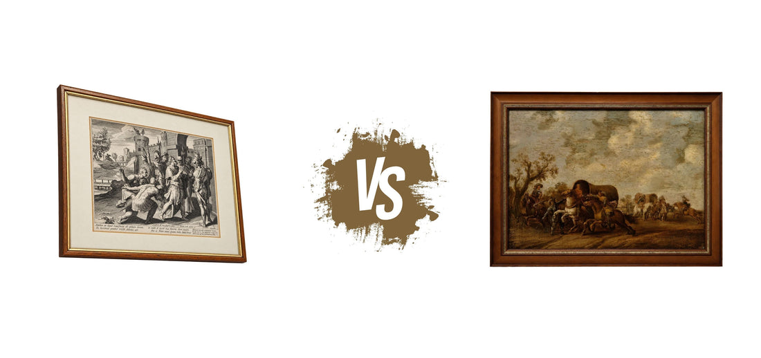Schilderijen versus gravures: wat past het beste aan de muur?
