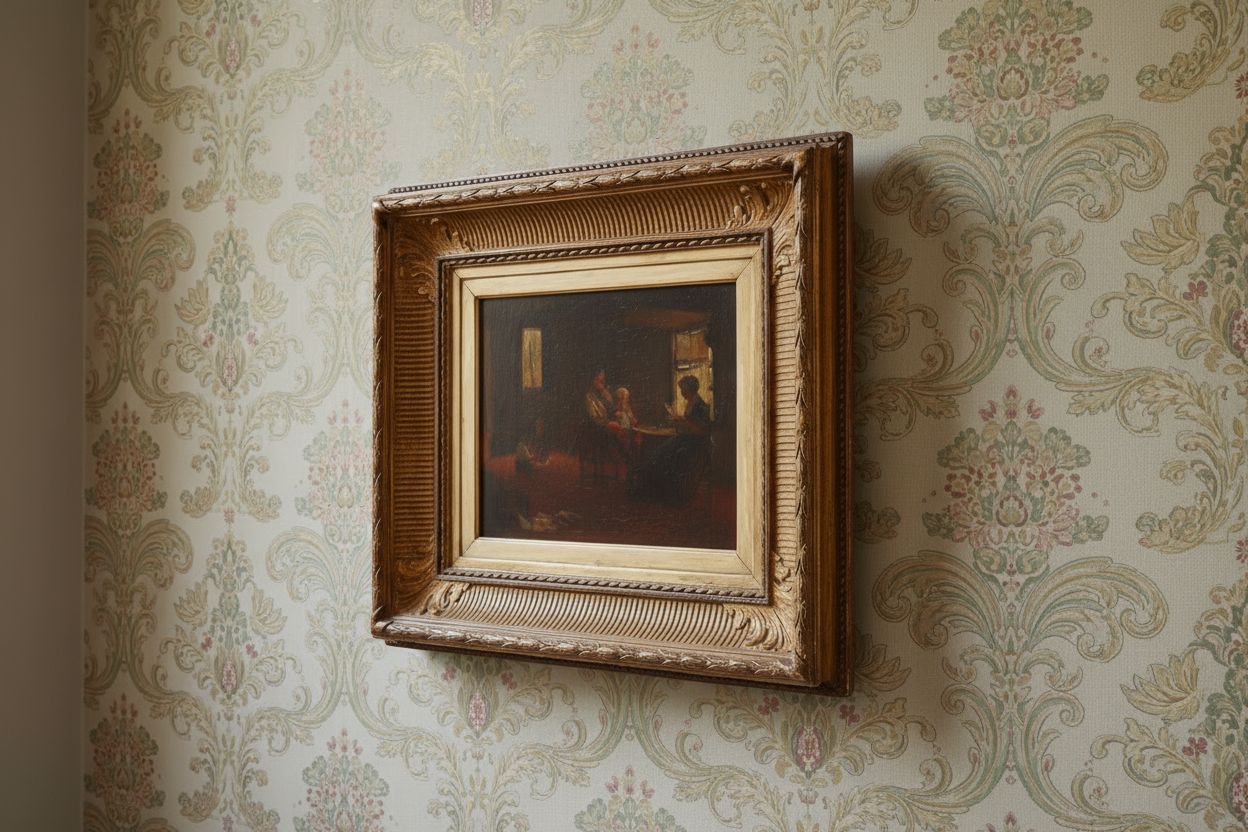 Huiselijk Familietafereel Vissersgezin | B.J. Blommers |Toegeschreven aan