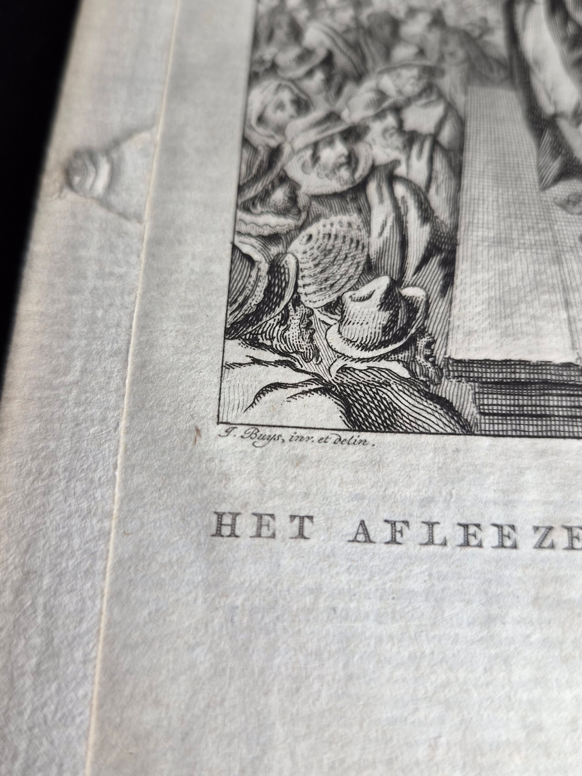 18e-eeuwse kopergravure “Het Aflezen der Pacificatie van Gent” – Reinier Vinkeles – 1787
