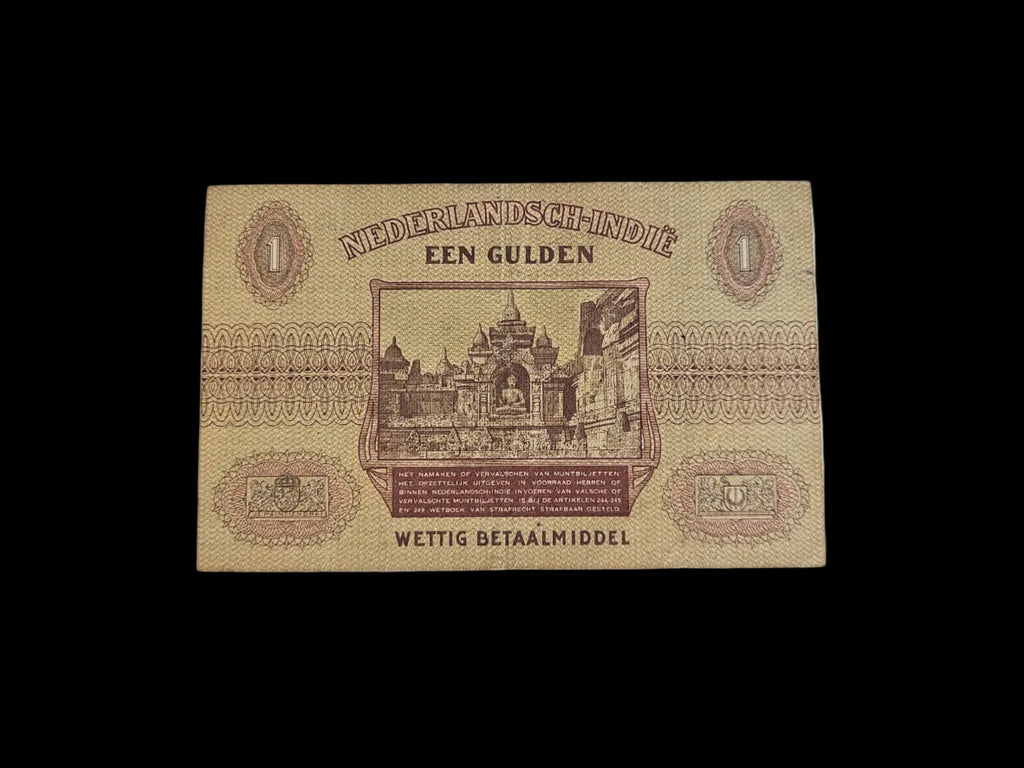 Zeldzaam Muntbiljet 1 Gulden 1940 – Nederlands-Indië 