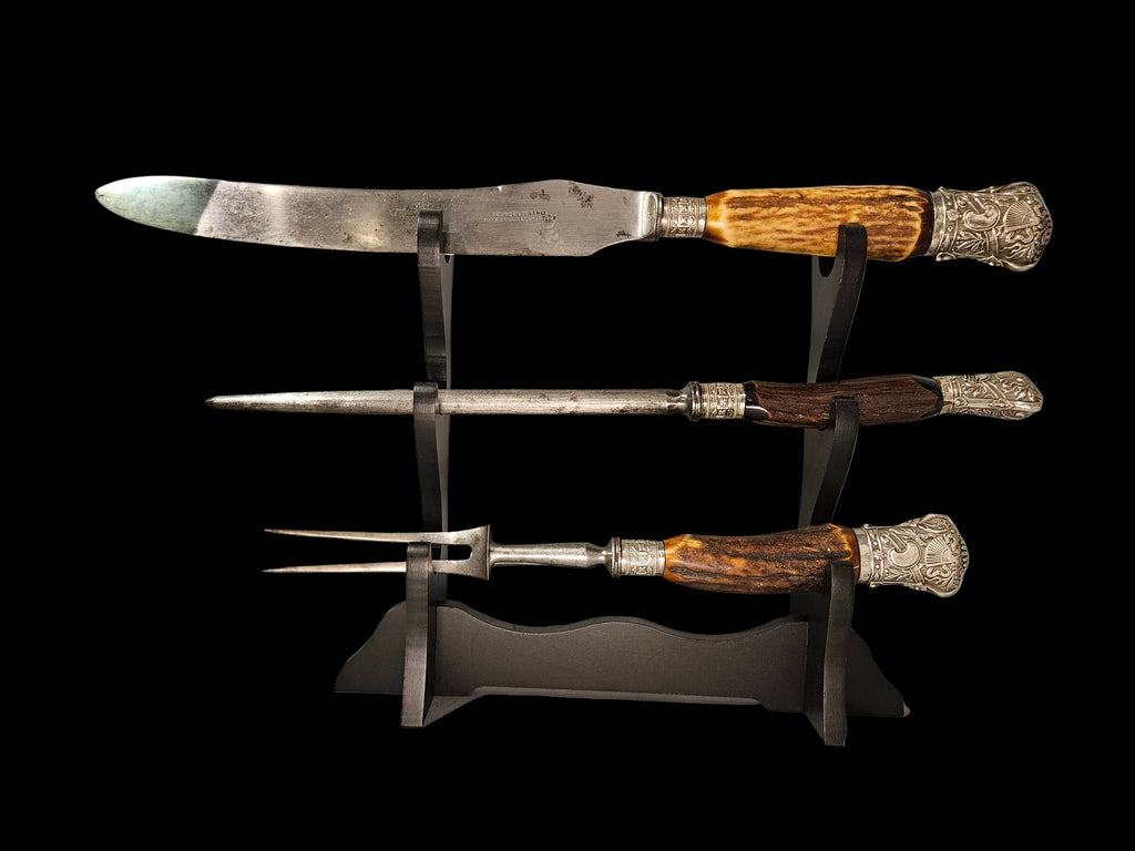 Zilveren jacht bestek