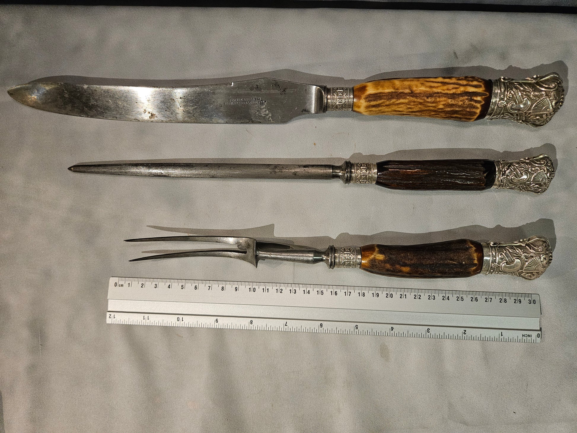 Zilveren Jachtvoorsnijcouvert - Pearce & Sons- Verenigd Koninkrijk - ca. 1900