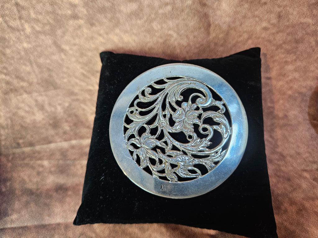 Zilveren thee set - Zeef & Opvangschaaltje