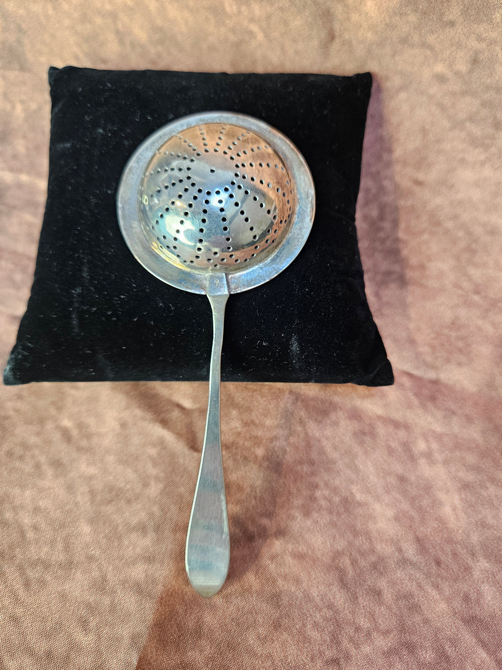 Zilveren thee set - Zeef & Opvangschaaltje