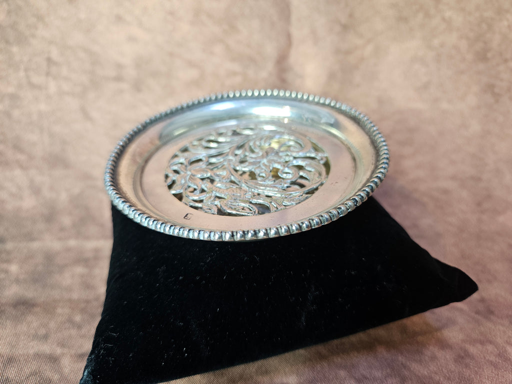 Zilveren thee set - Zeef & Opvangschaaltje