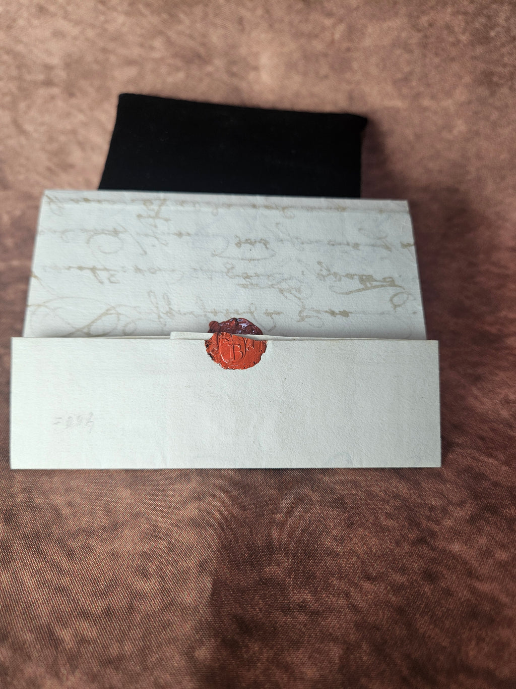 Authentieke Antieke Brief uit 1761 met Gebroken Zegel