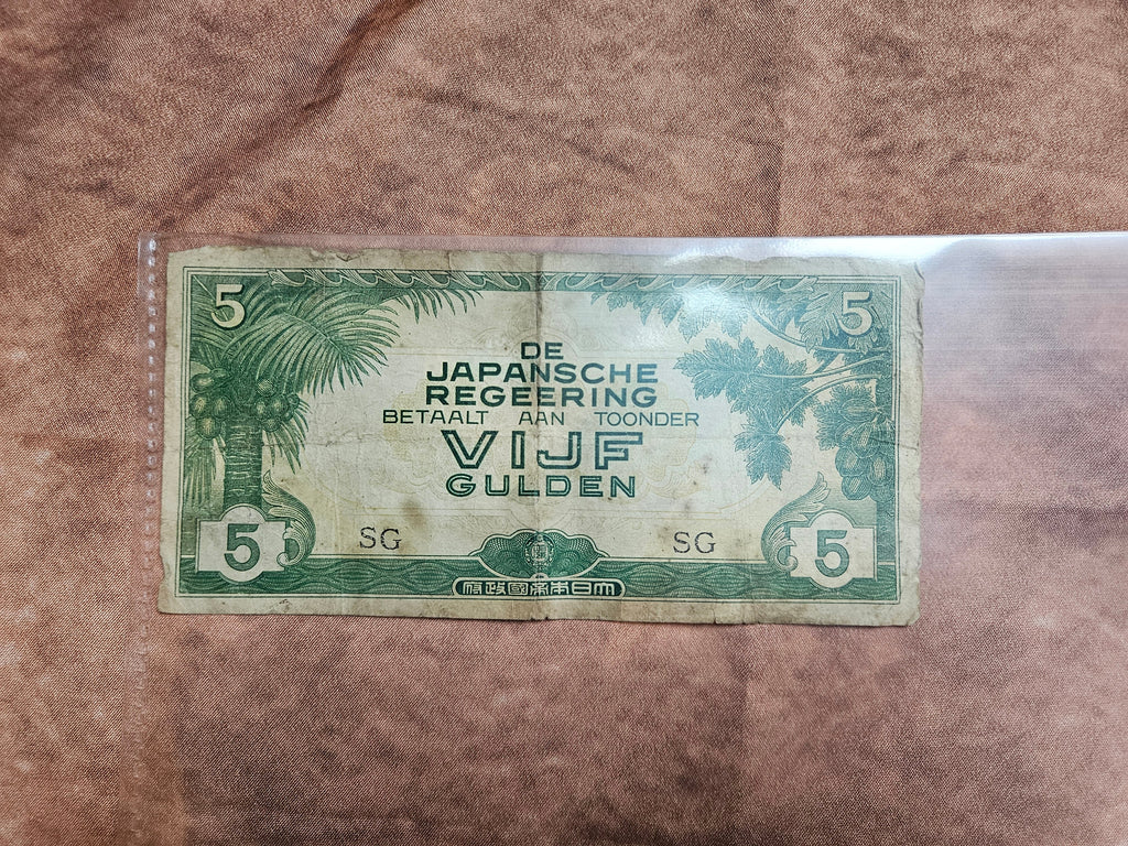 Japans Bezettingsgeld – 5 Gulden – Nederlands-Indië (WOII)