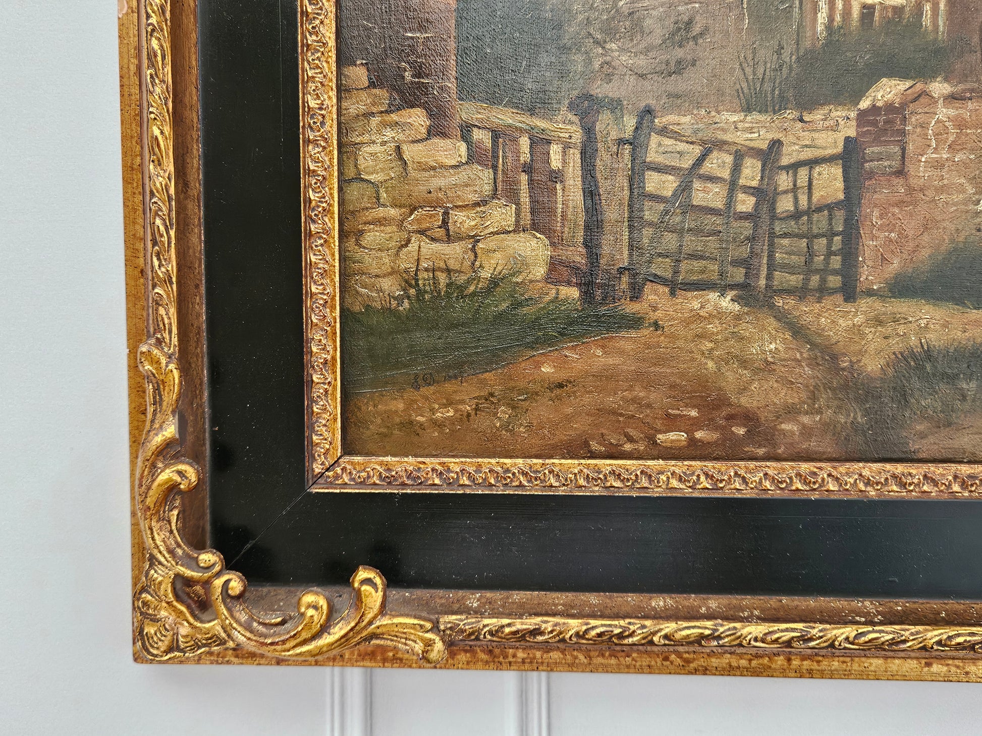 Schilderij door Ethel Dailey – 1889 – Olieverf op paneel – Landelijk Engels Tafereel