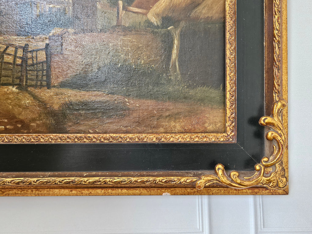 Schilderij door Ethel Dailey – 1889 – Olieverf op paneel – Landelijk Engels Tafereel