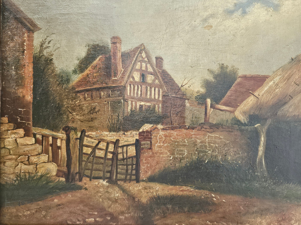 Schilderij door Ethel Dailey – 1889 – Olieverf op paneel – Landelijk Engels Tafereel