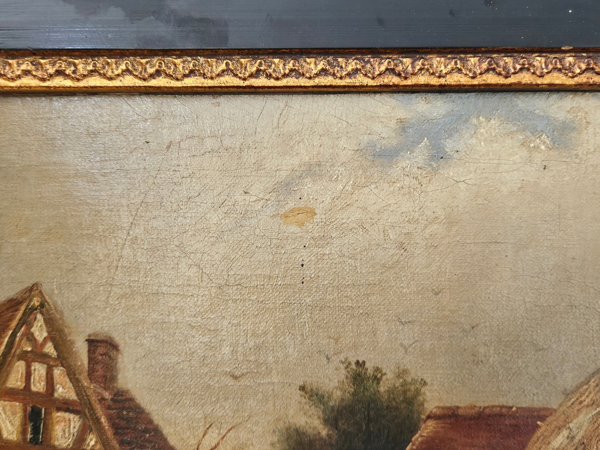 Schilderij door Ethel Dailey – 1889 – Olieverf op paneel – Landelijk Engels Tafereel