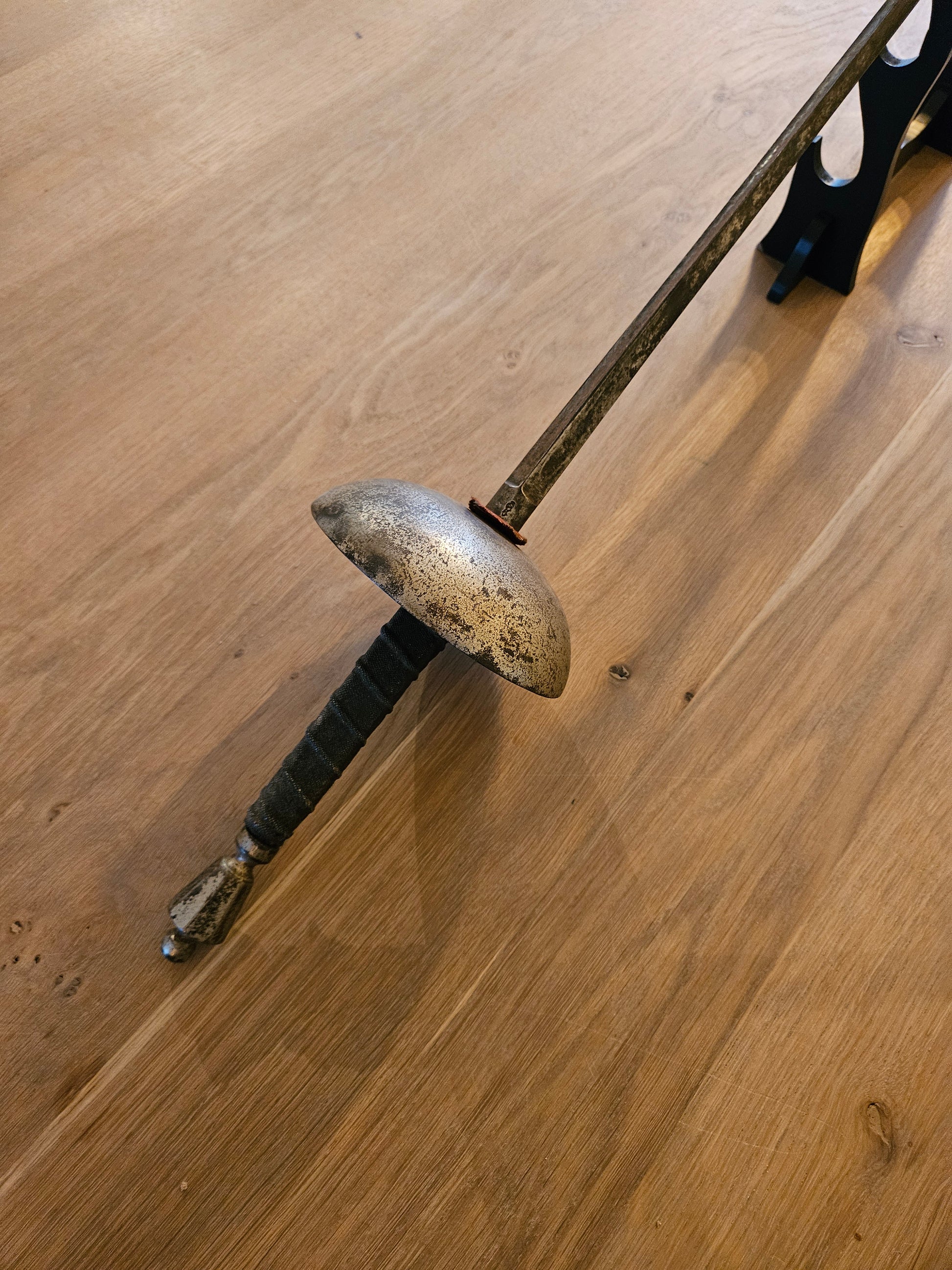 Antieke Oefenrapier met Klokvormige Pareerstang - Authentiek Historisch item