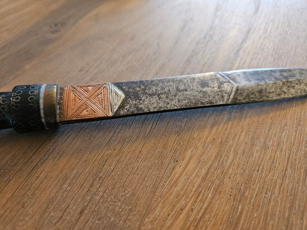Afrikaanse Dolk met Koperen Schede | Tribal