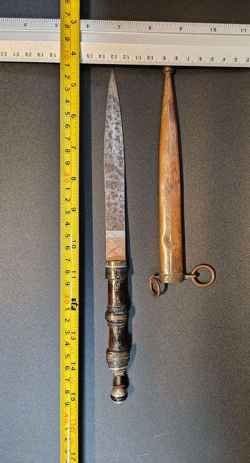 Afrikaanse Dolk met Koperen Schede | Tribal