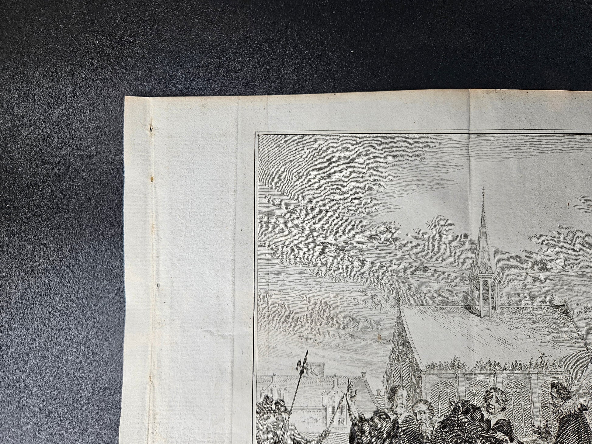 Zeldzame Historieprent: De Onthoofding van Johan van Oldenbarnevelt (ca. 1619)