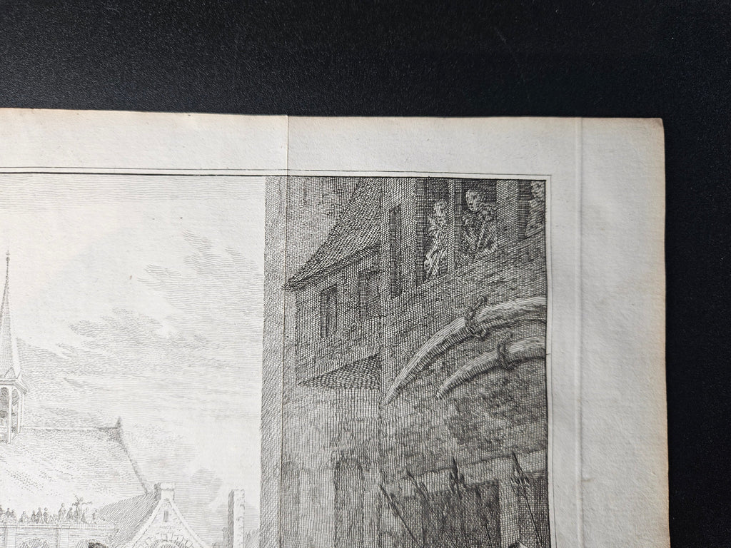 Zeldzame Historieprent: De Onthoofding van Johan van Oldenbarnevelt (ca. 1619)