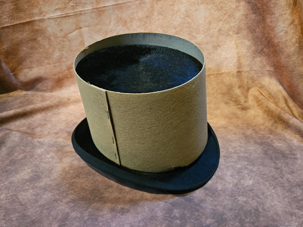 Antieke Zwarte Hoge Hoed - Heren - 20 eeuw