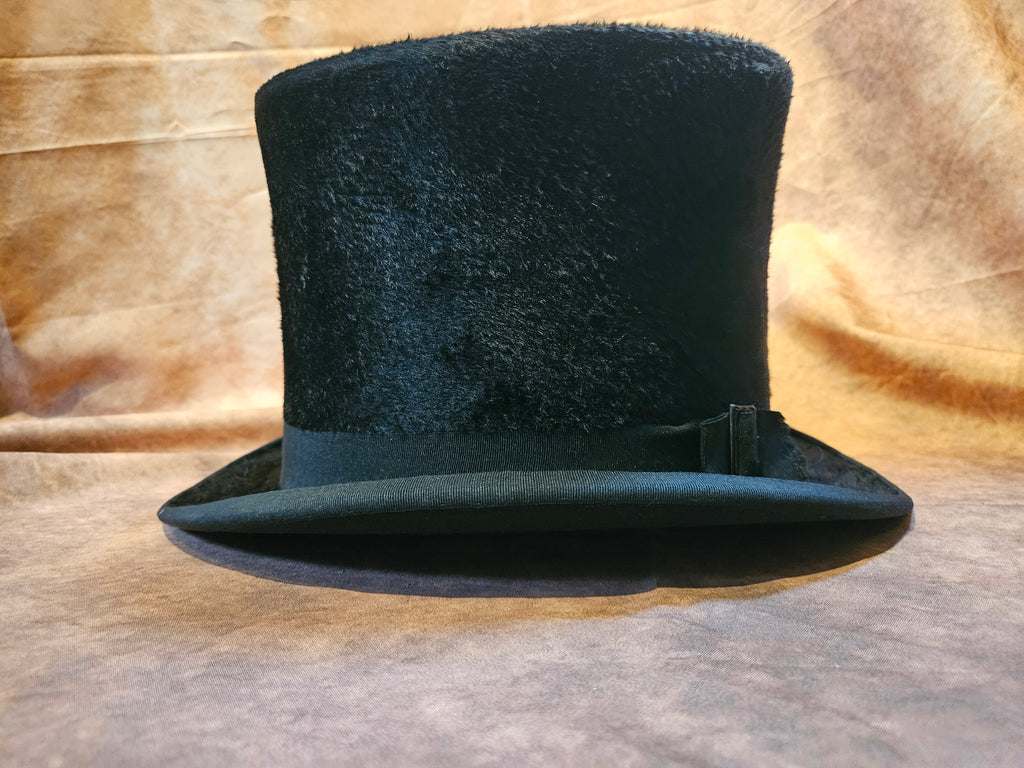 Antieke Zwarte Hoge Hoed - Heren - 20 eeuw