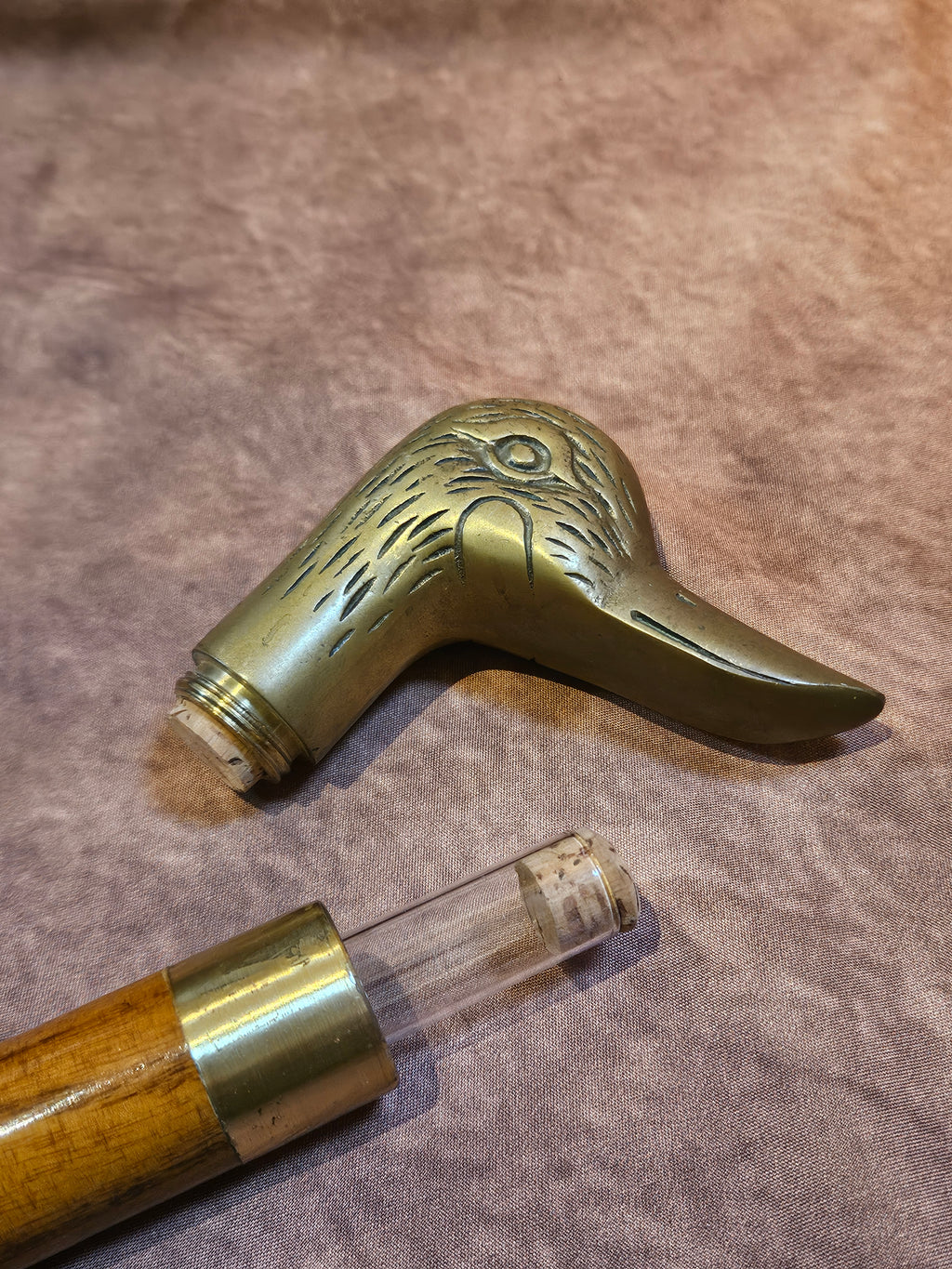 Antieke Wandelstok met Verborgen Flacon - 20e eeuw