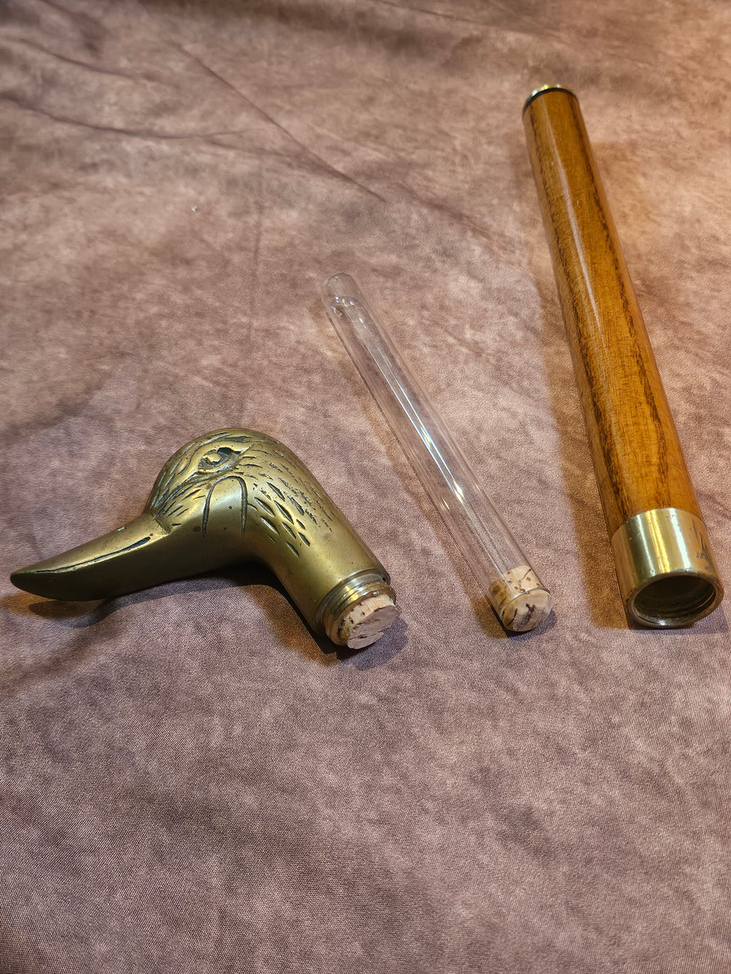 Antieke Wandelstok met Verborgen Flacon - 20e eeuw