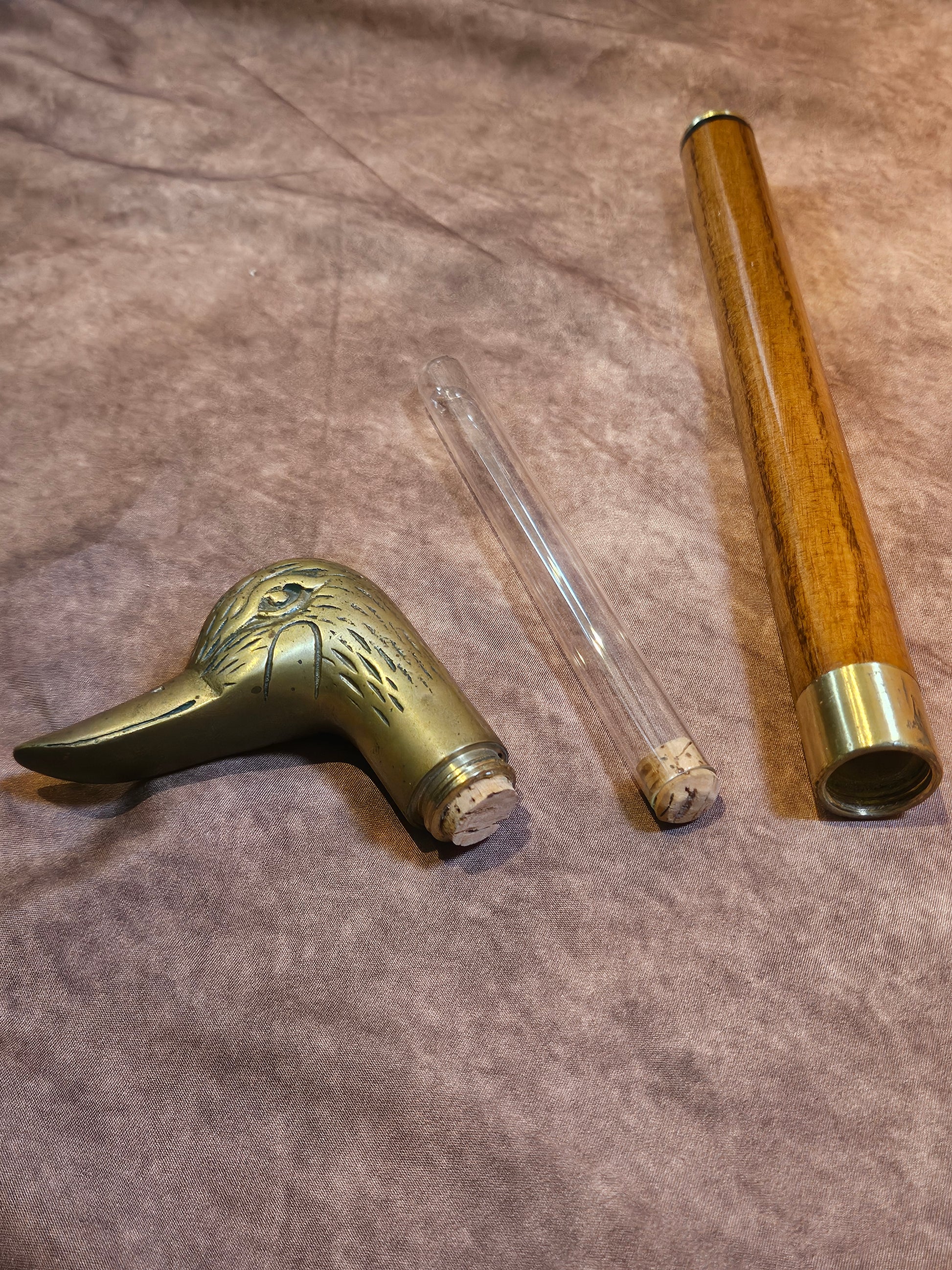 Antieke Wandelstok met Verborgen Flacon - 20e eeuw