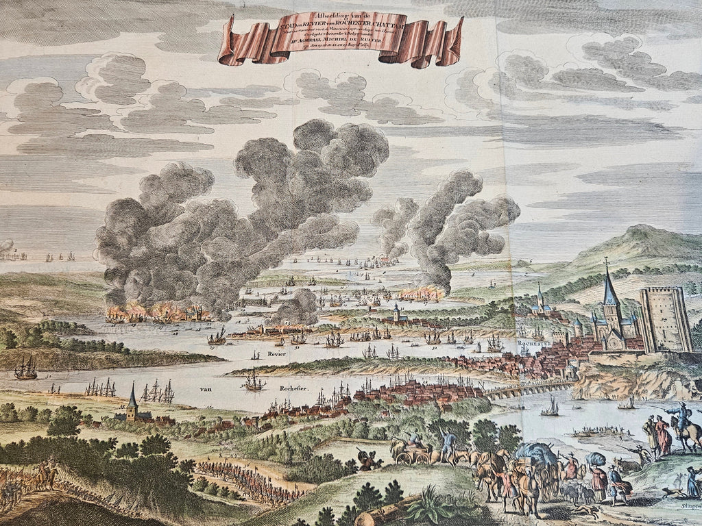 Kopergravure Michiel de Ruyter - Chatam