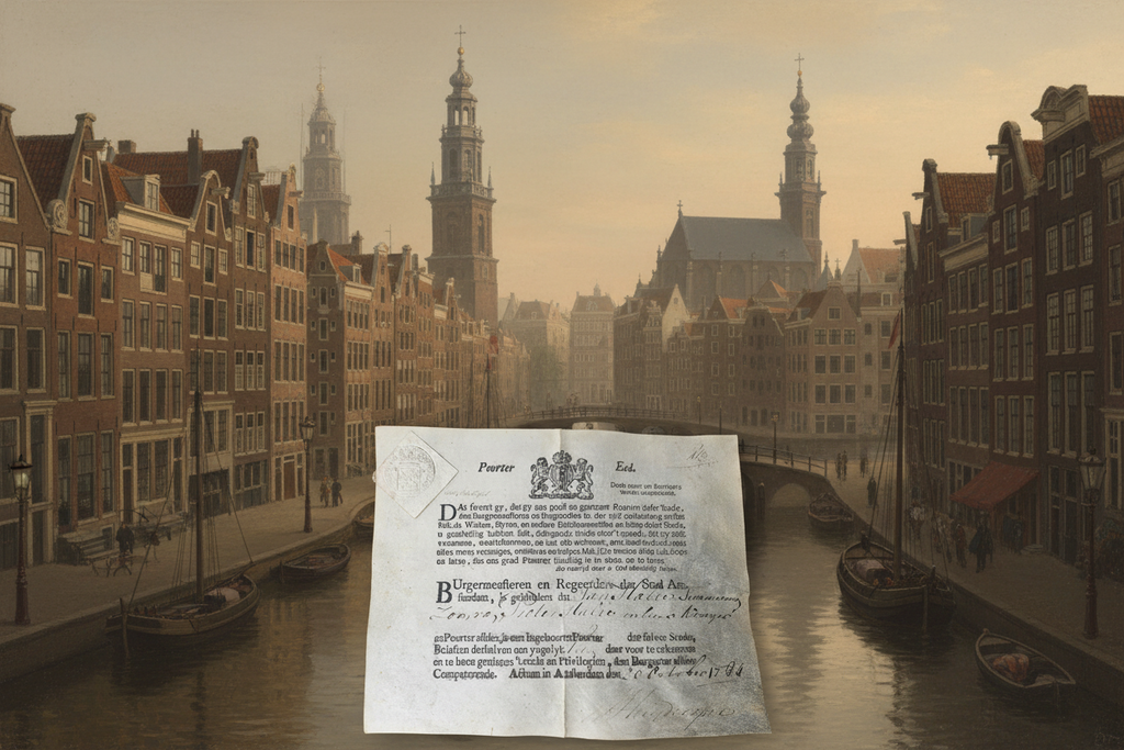 Exclusieve Duik in de Amsterdamse Geschiedenis: Poorterseed uit 18 eeuw
