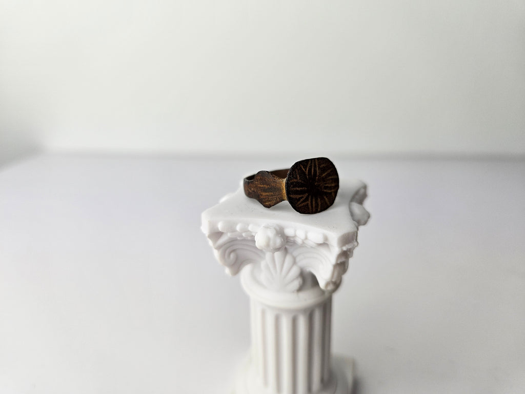 Authentieke Middeleeuwse Bronzen Ring - Kruisvaardersperiode