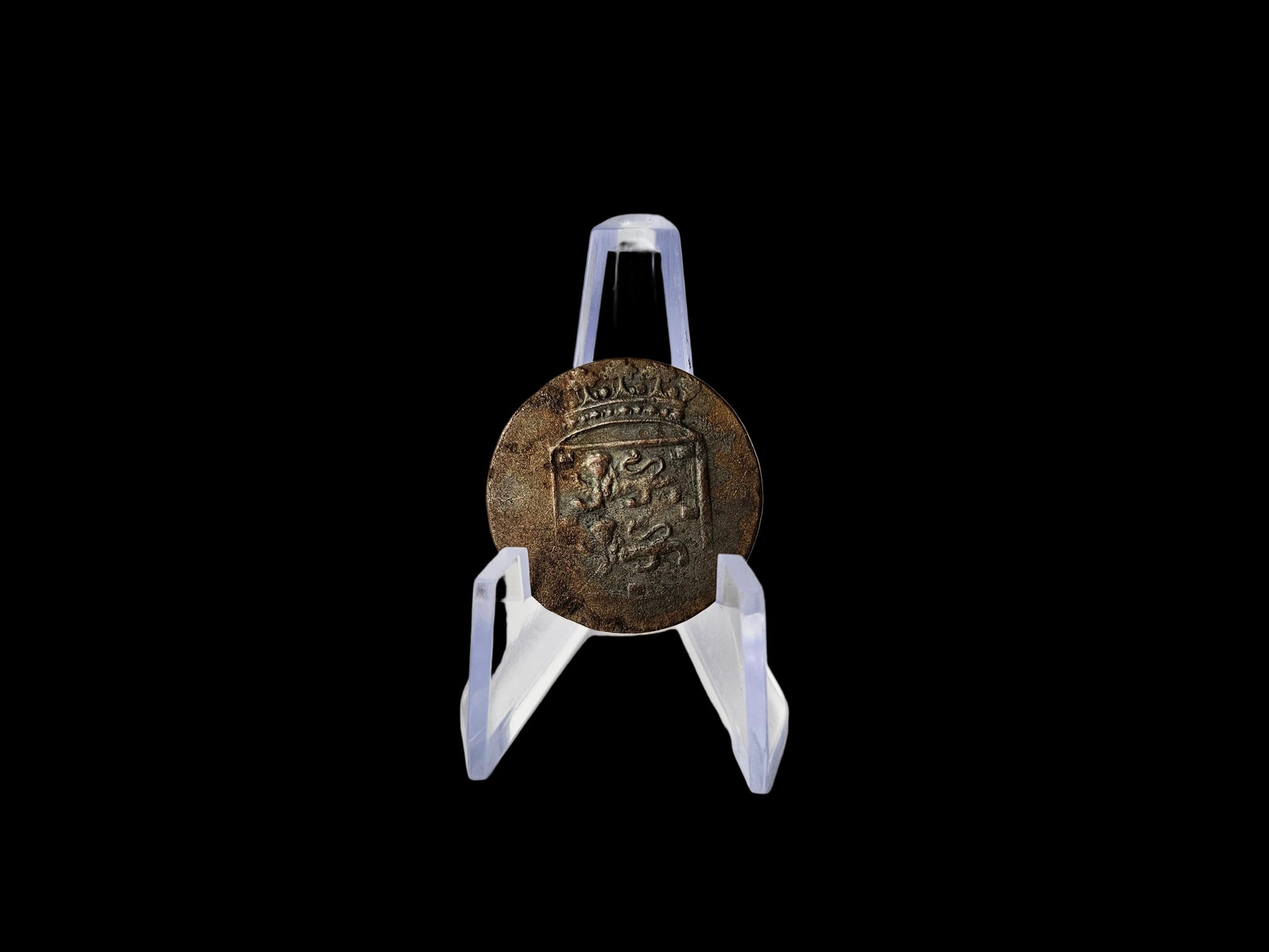 Duit West-Friesland achterkant VOC