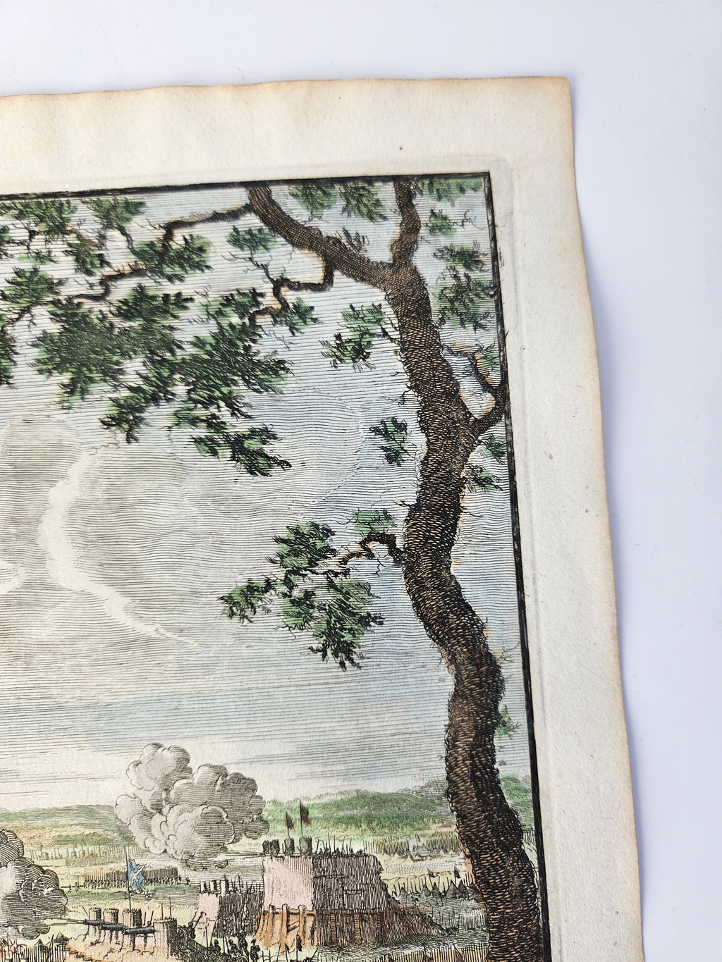 Antieke Kopergravure 'Het Beleg van de Stadt Graave' door Jan Luyken