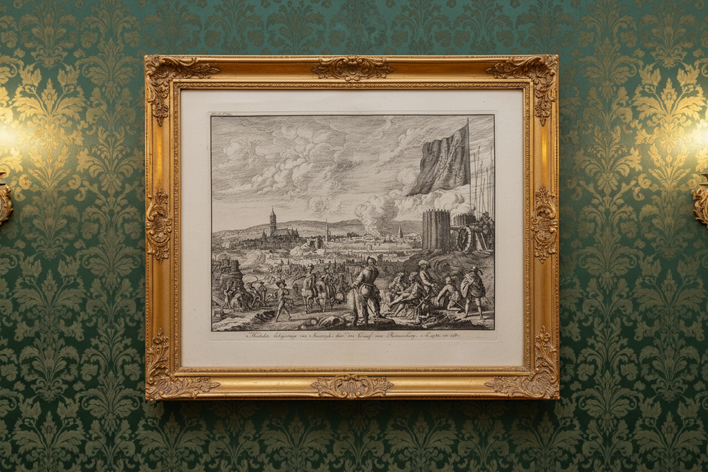 kopergravure van het historische Beleg van Steenwijk 