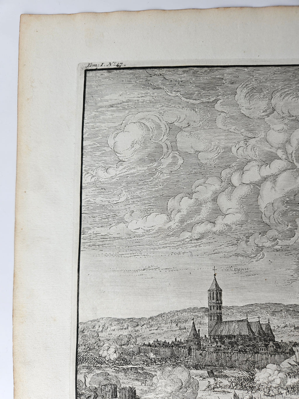 Kopergravure van het historische Beleg van Steenwijk tijdens de Tachtigjarige Oorlog