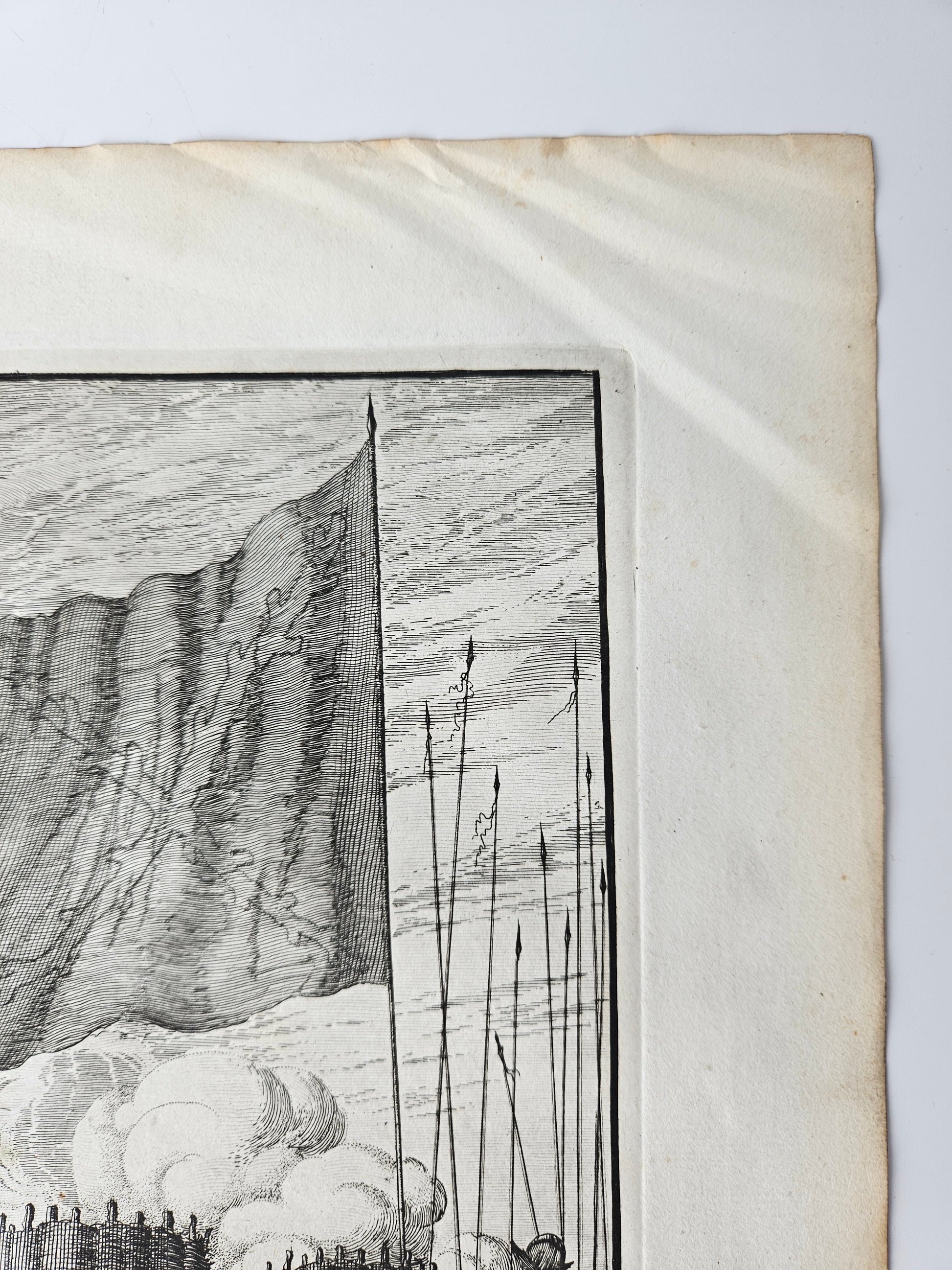 Kopergravure van het historische Beleg van Steenwijk tijdens de Tachtigjarige Oorlog