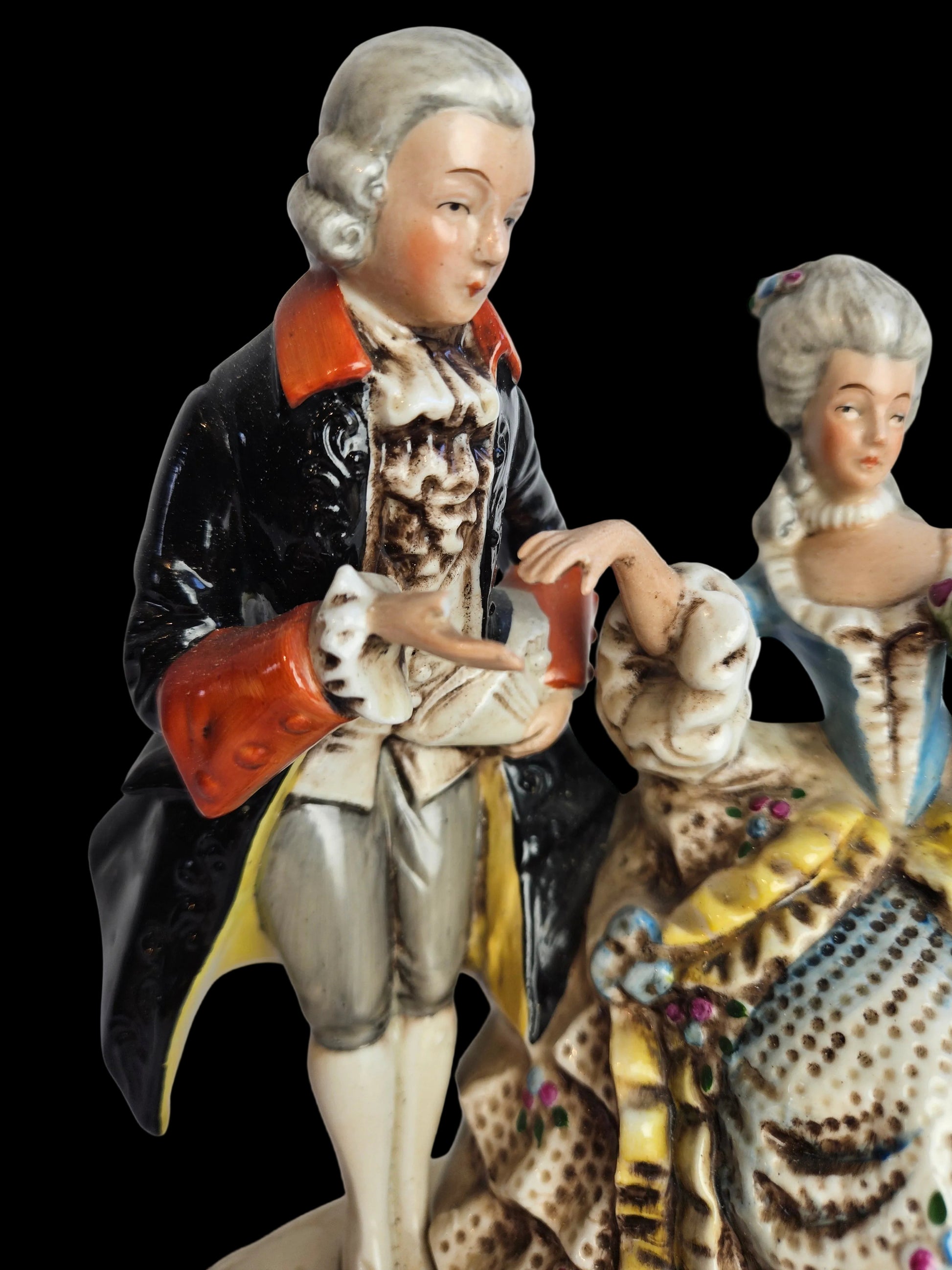 Porseleinen Koppel (ca. 1859) - Rococo Tafereel