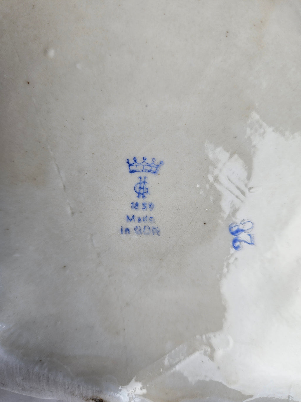 Antiek Gräfenthal Porseleinen Beeldje | Rococo Koppel | Duitsland ca. 1859 | 20x20cm