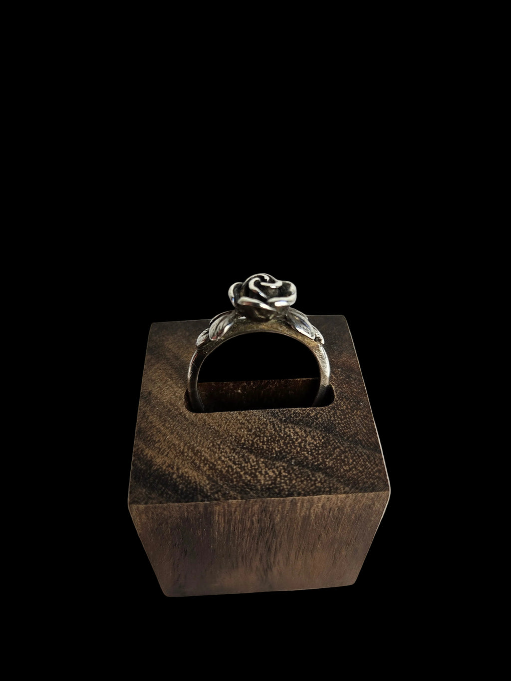 Vintage Zilveren Roosring - Biedermeier- of Art Nouveau-stijl