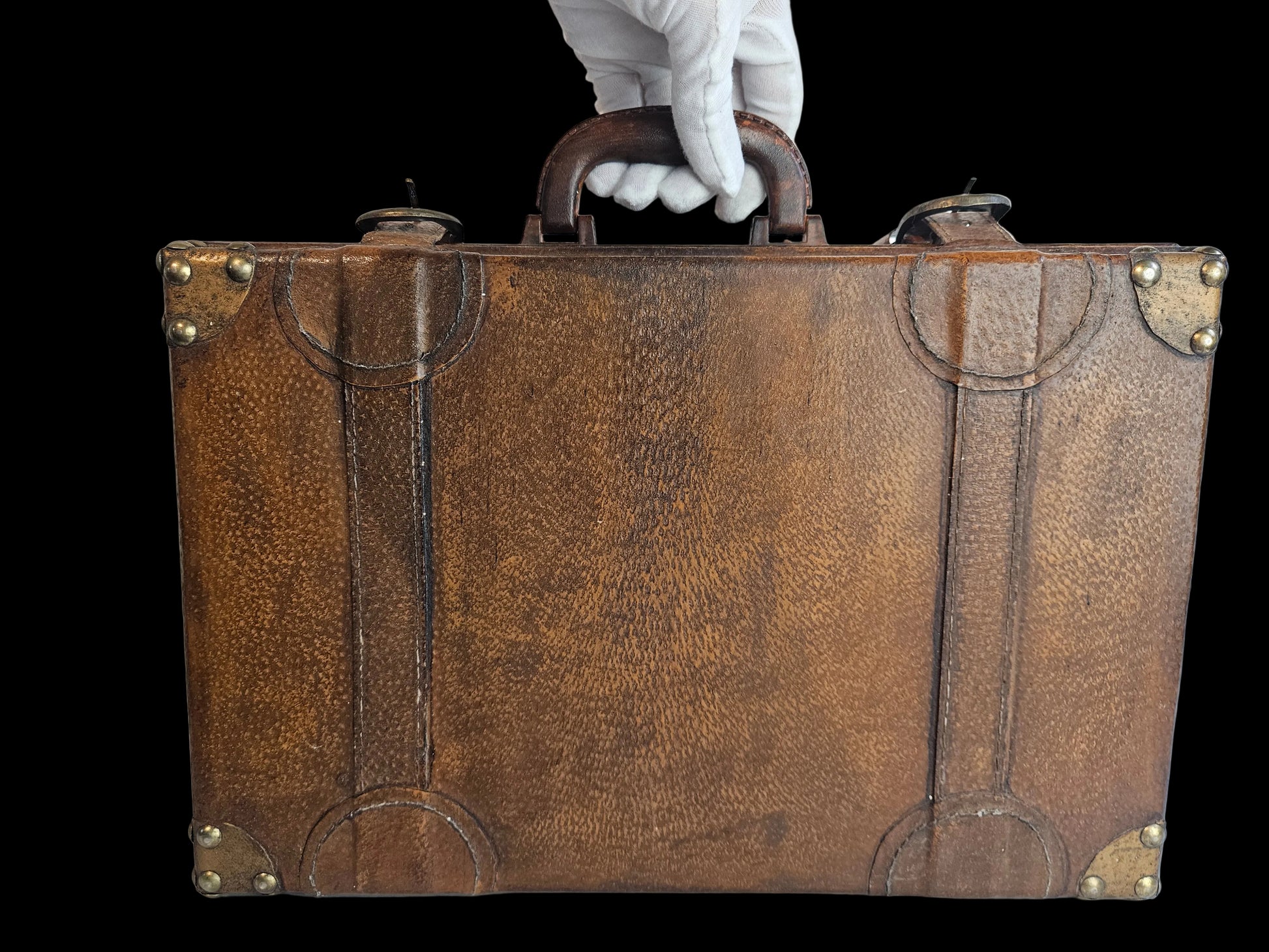 Vintage houten koffertje – decoratief en karaktervol – 36 cm