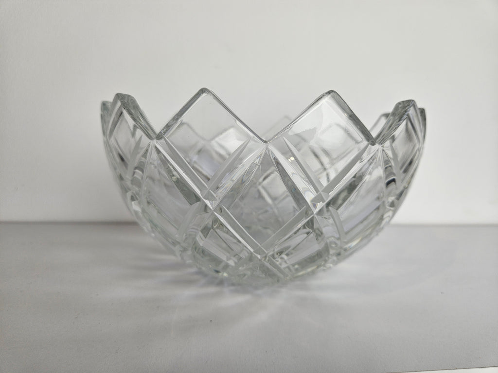 Antieke Kristallen Schaal – Zware Kwaliteit (1,7 kg)