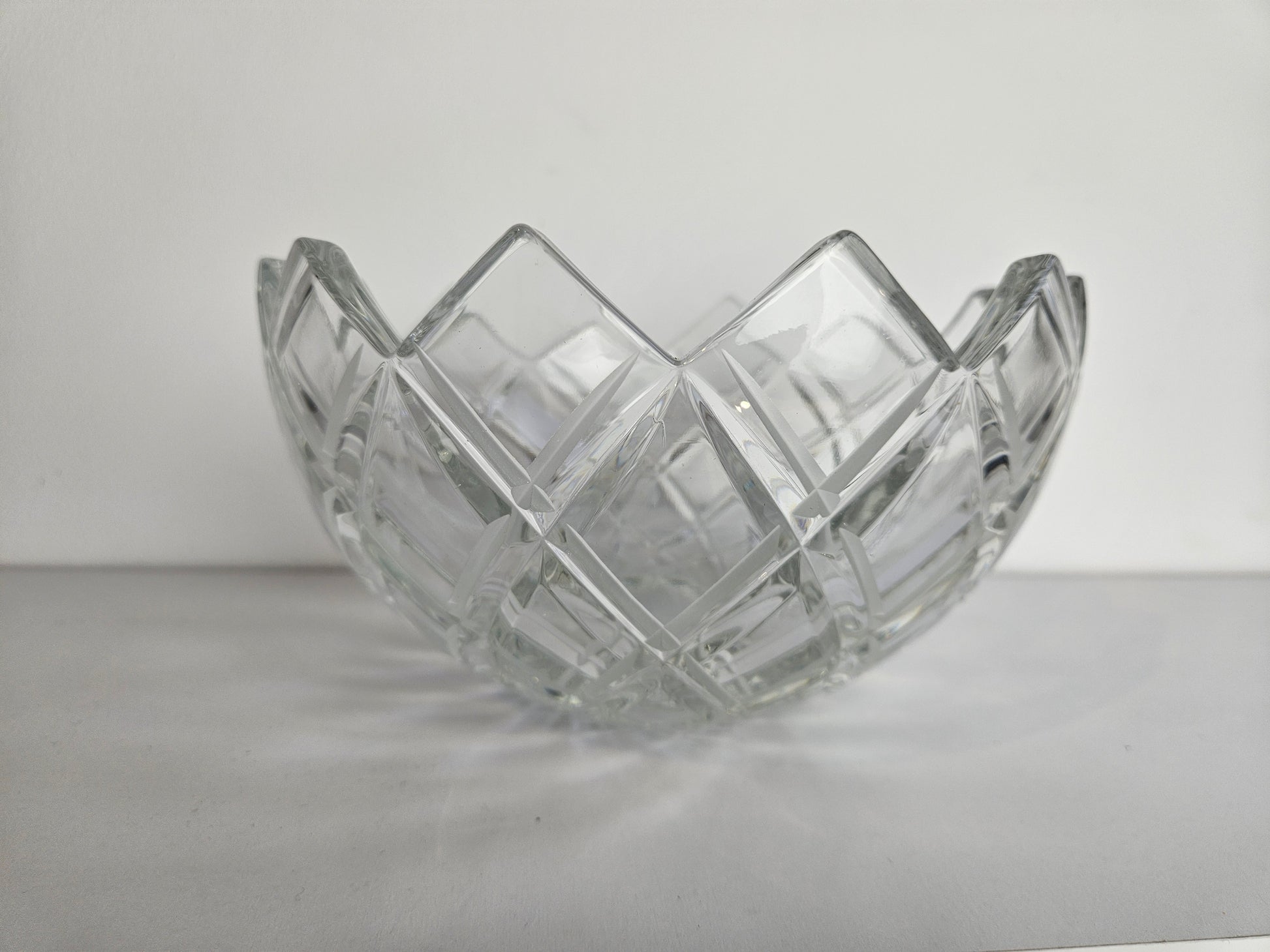 Antieke Kristallen Schaal – Zware Kwaliteit (1,7 kg)