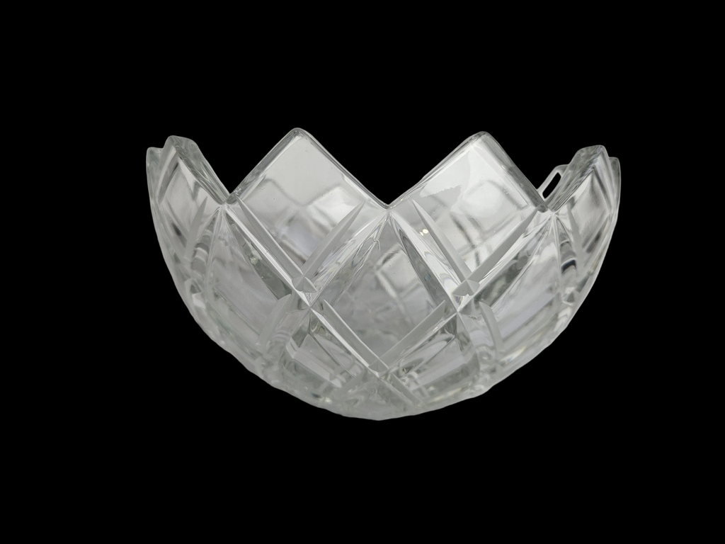 Antieke Kristallen Schaal – Zware Kwaliteit (1,7 kg)