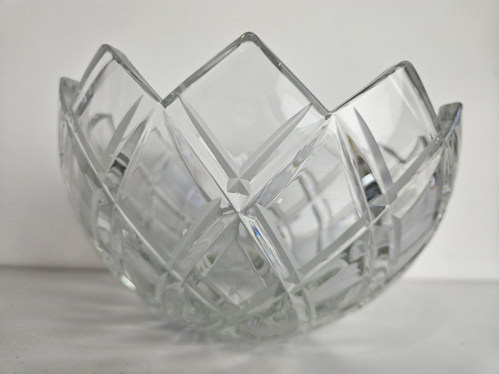 Antieke Kristallen Schaal – Zware Kwaliteit (1,7 kg)