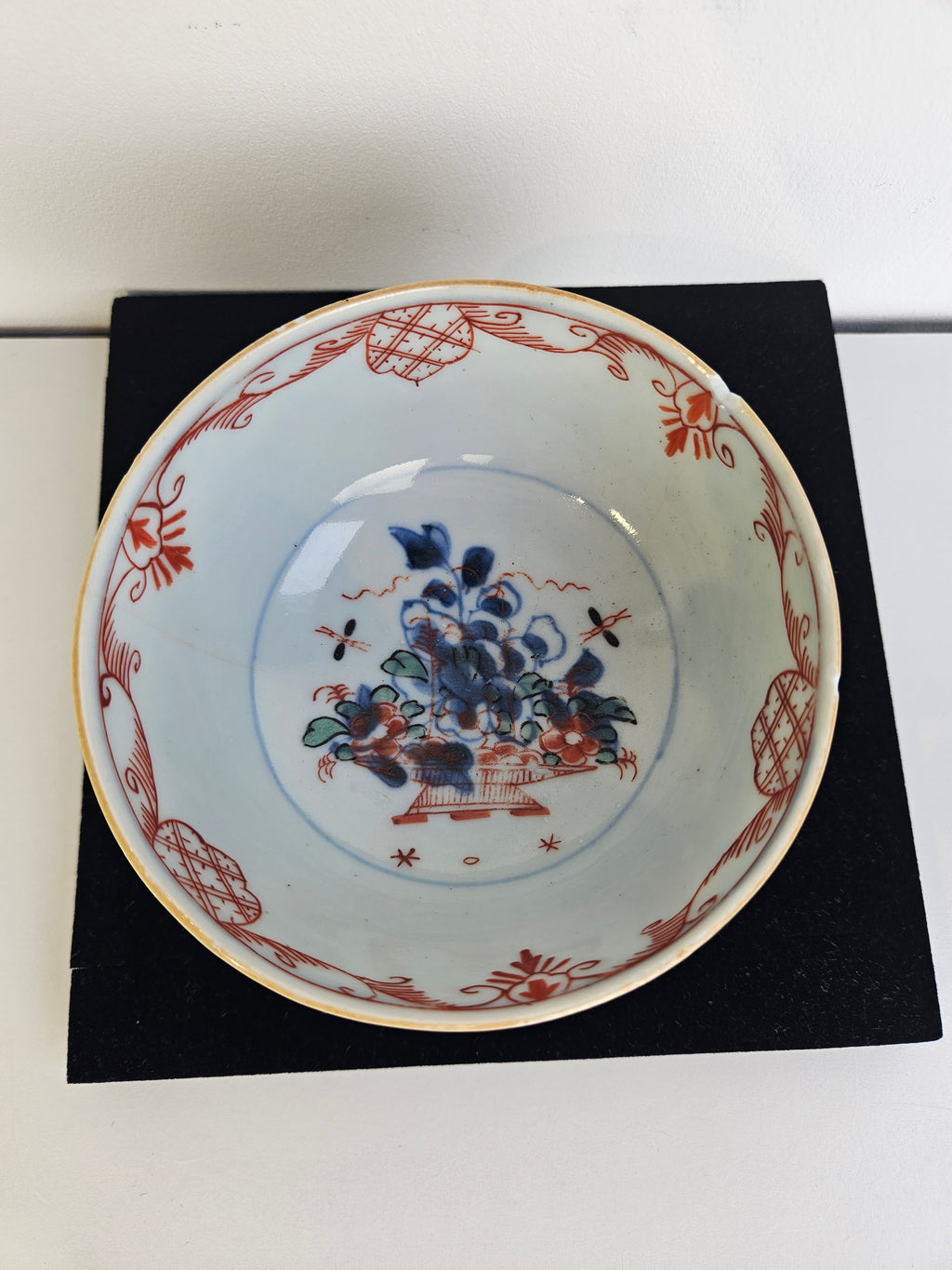 Amsterdams bont porseleinen kom – 18e-eeuw - Chinees porselein