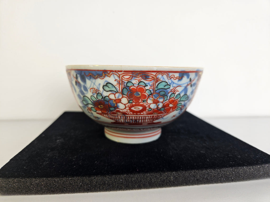 Amsterdams bont porseleinen kom – 18e-eeuw - Chinees porselein