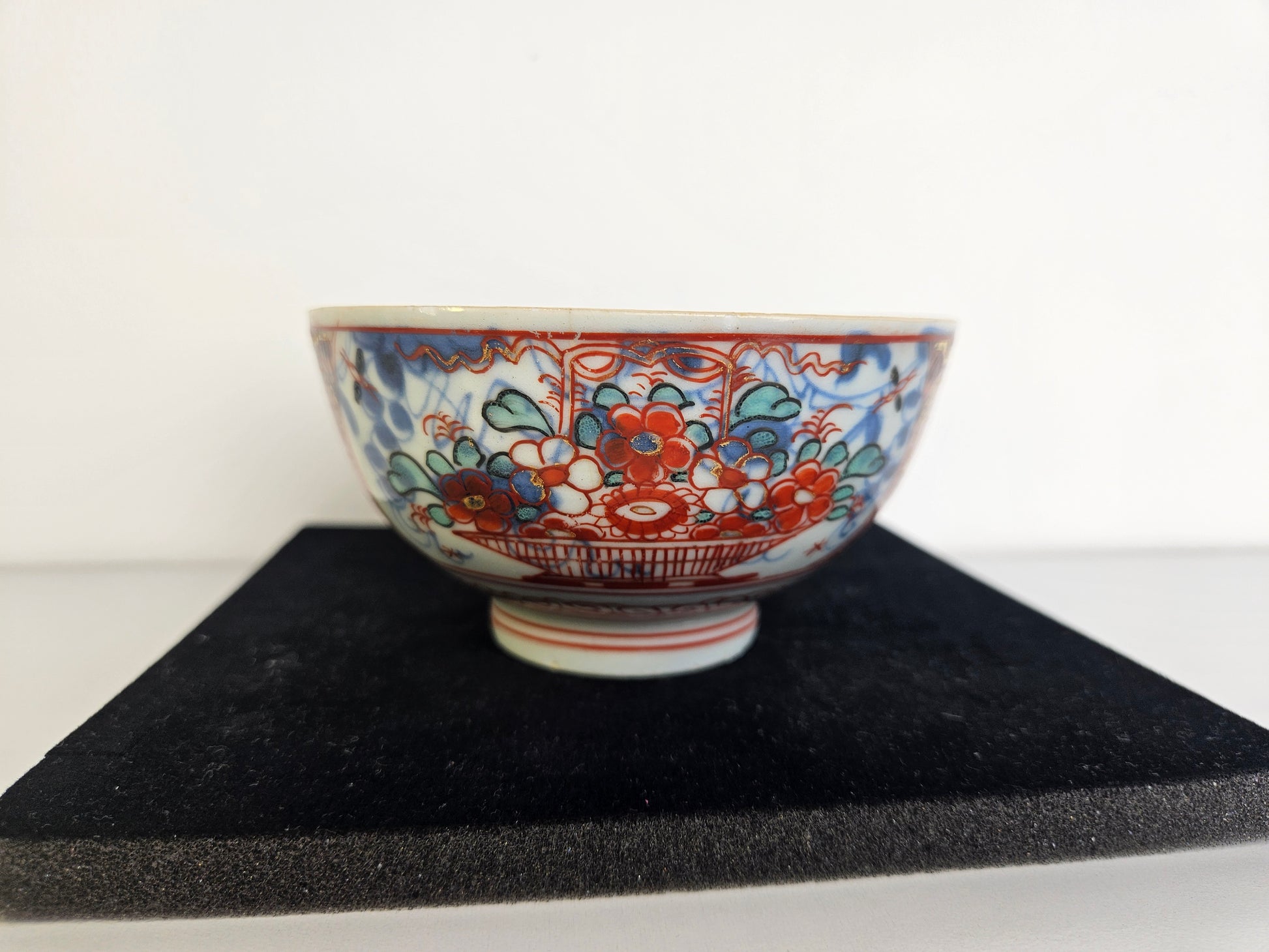 Amsterdams bont porseleinen kom – 18e-eeuw - Chinees porselein