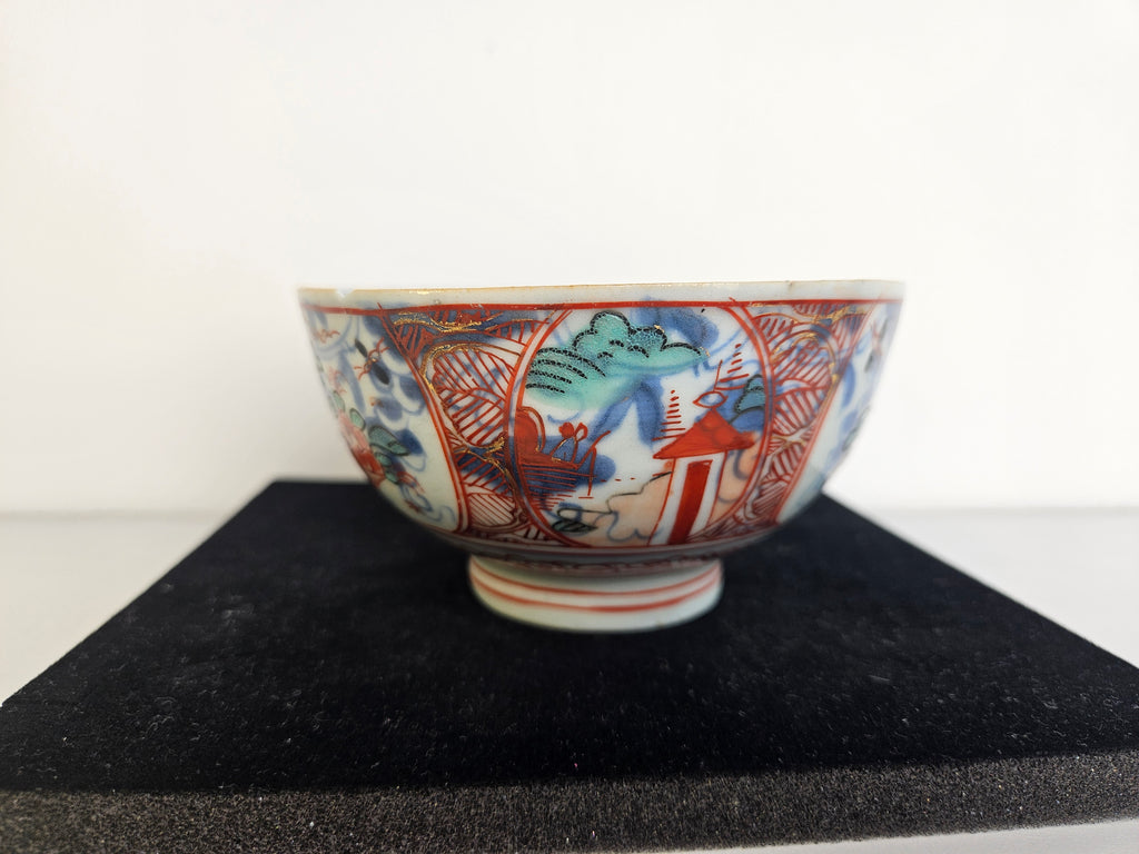 Amsterdams bont porseleinen kom – 18e-eeuw - Chinees porselein