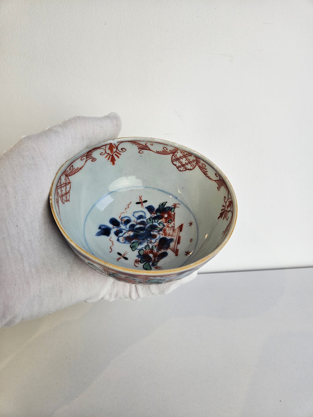 Amsterdams bont porseleinen kom – 18e-eeuw - Chinees porselein