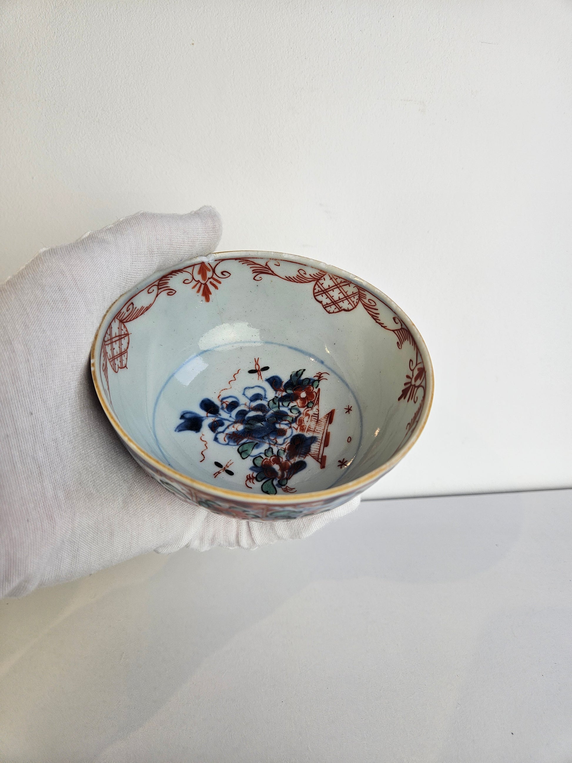 Amsterdams bont porseleinen kom – 18e-eeuw - Chinees porselein