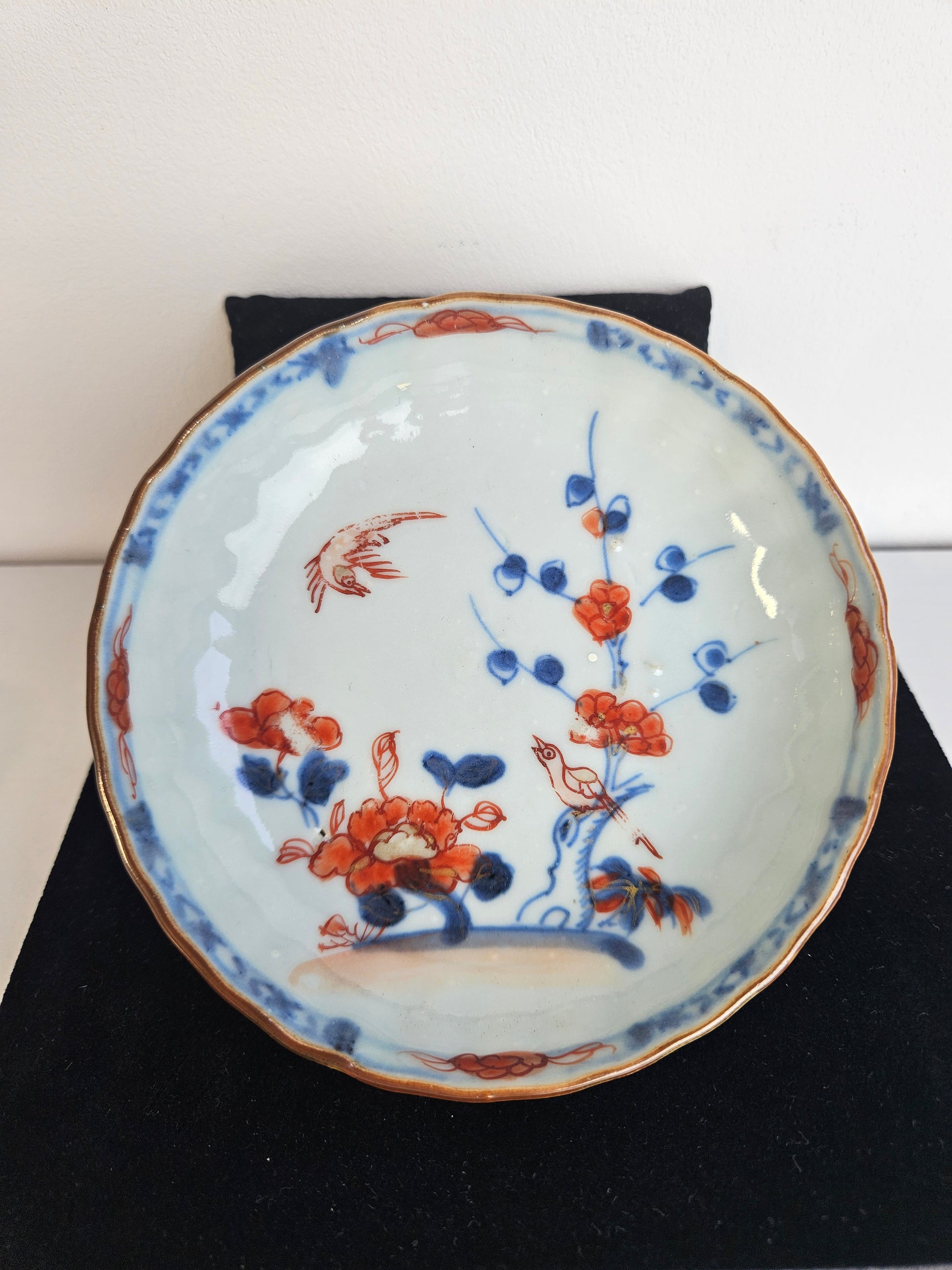 Amsterdams bont porseleinen bordje - 18 eeuw