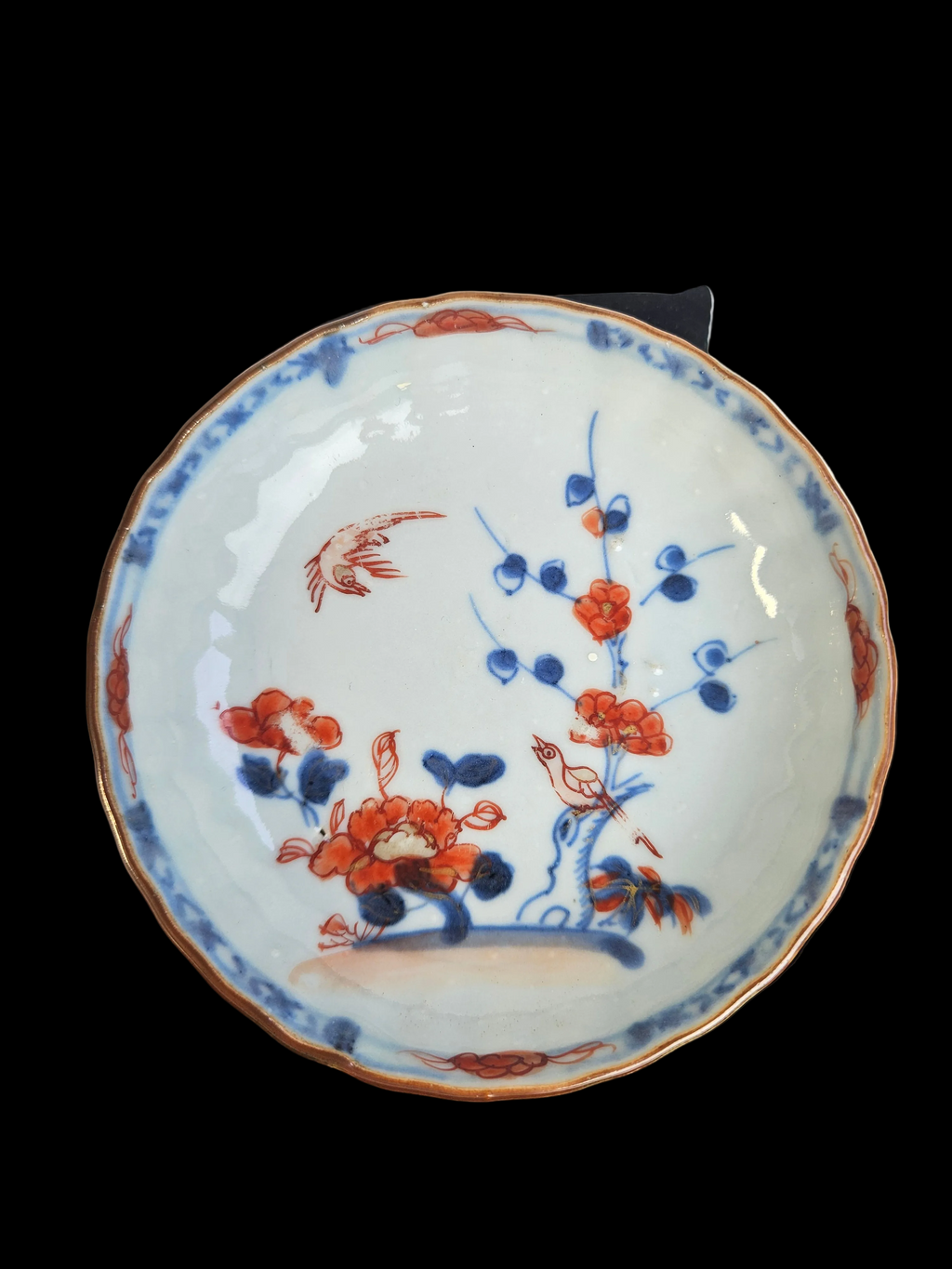 Amsterdams bont porseleinen bordje - 18 eeuw