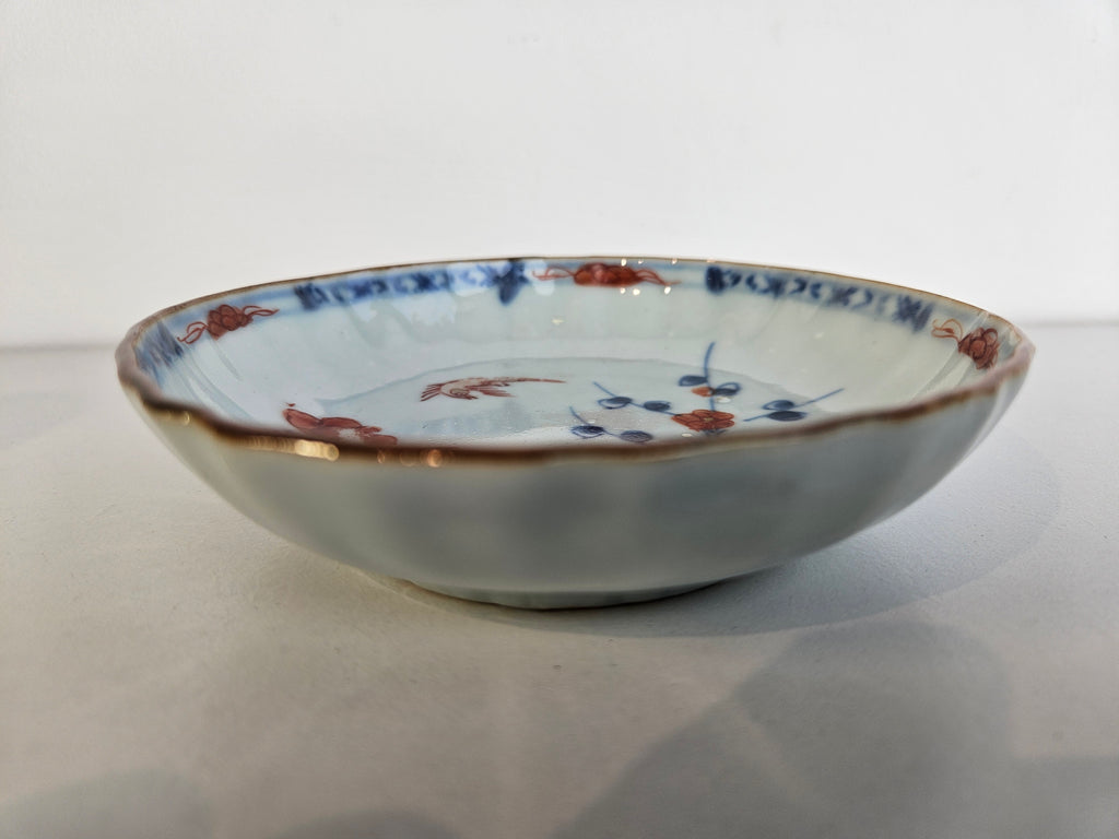 Amsterdams bont porseleinen bordje - 18 eeuw